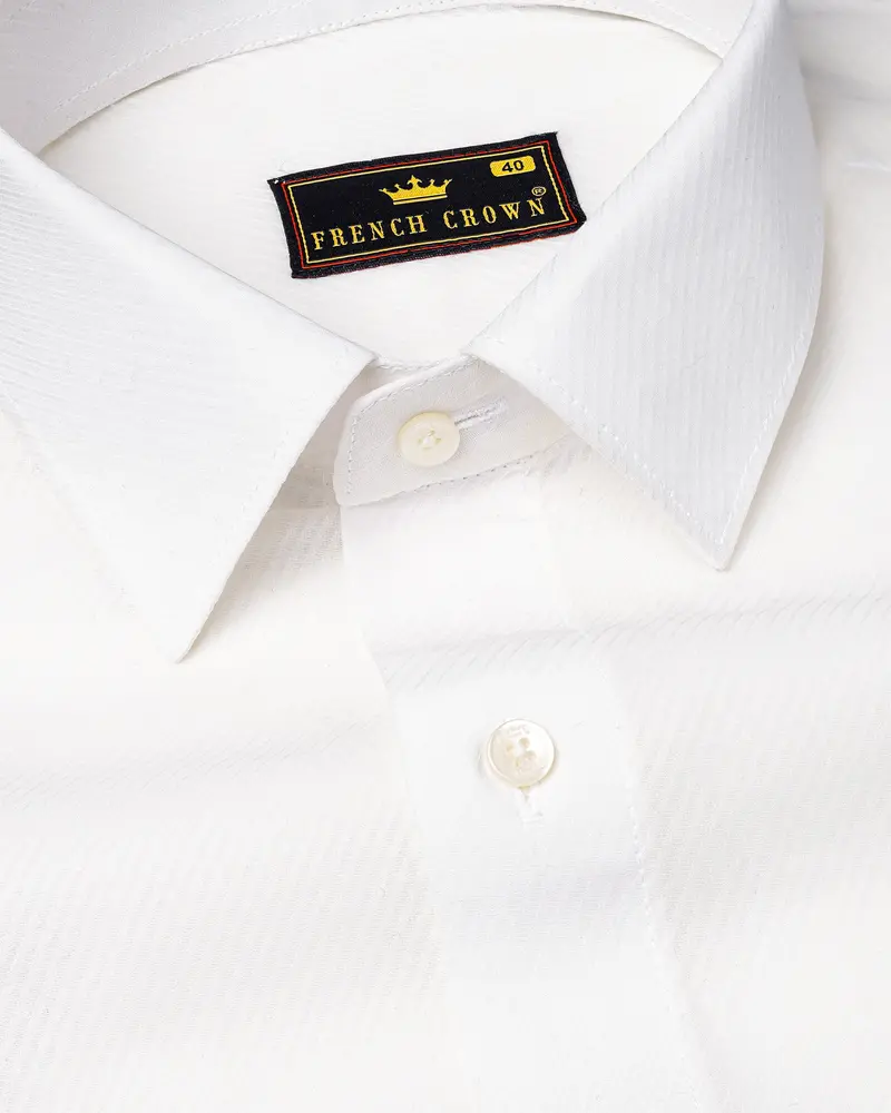 Desert  Storm Dobby Textured Premium Giza Cotton Shirt 1