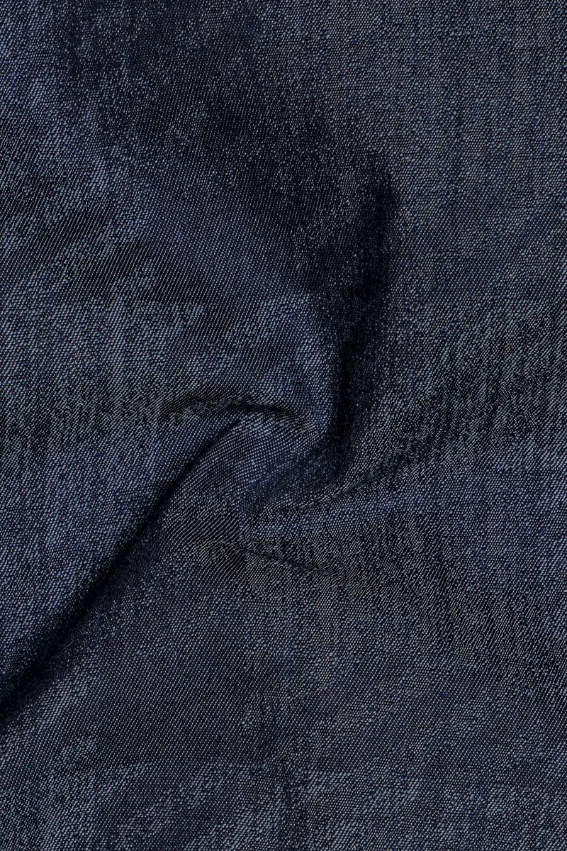 Diagris-Ebony Clay Denim Blue Diagonal Striped Super Soft Premium Cotton Casual Shirt 3