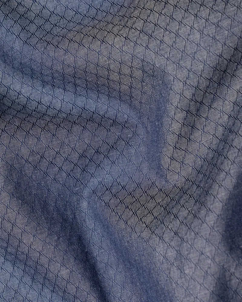 Dolphin Grey Dobby Textured Premium Giza Cotton Shirt 3