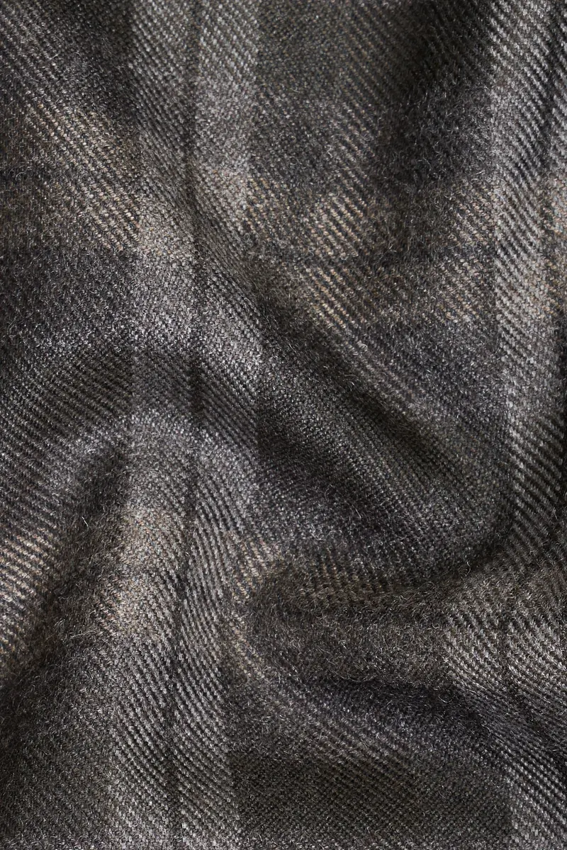 Dorado Brown Plaid Tweed Double-Breasted Blazer 3