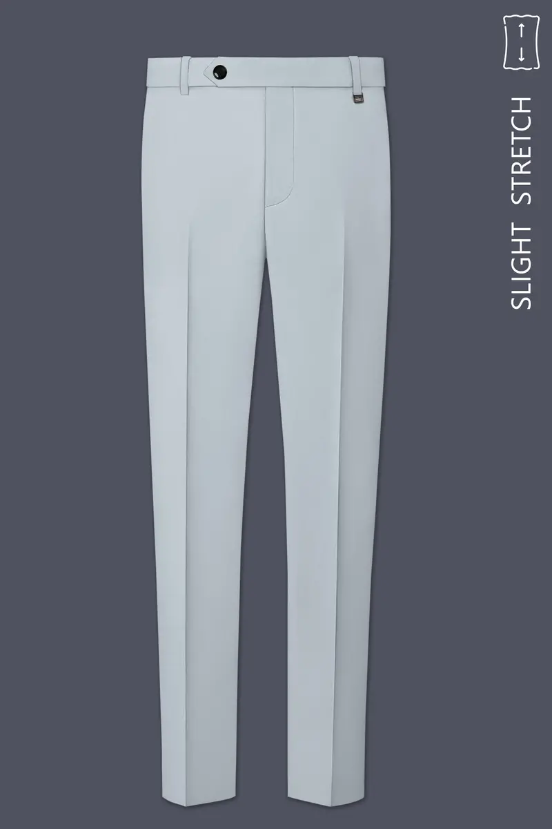 Dorian-Chalice Gray Slight Stretch Subtle Sheen Poly-Viscose Double Breasted Suit 12