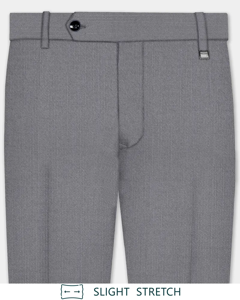 Dorian-Friar Gray Solid Wool Rich Slight Stretch Waistband Pant 1