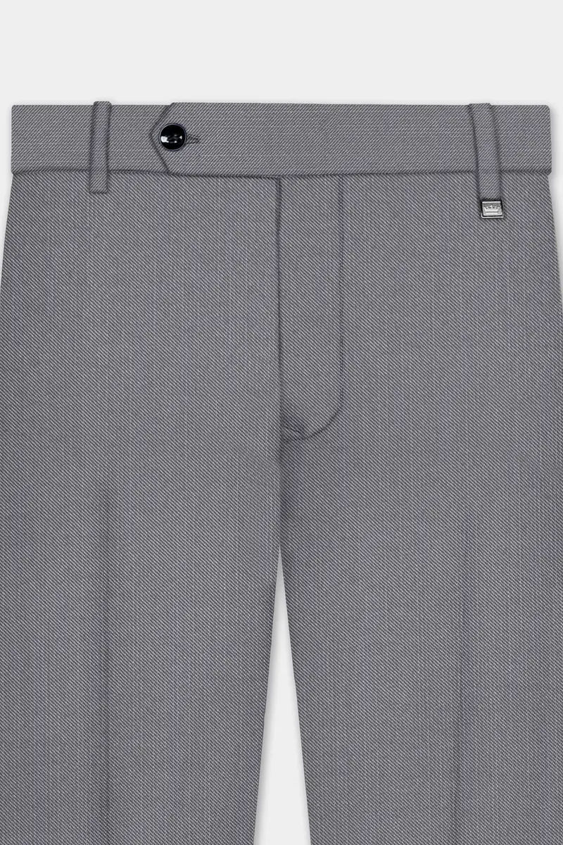 Dorian-Friar Gray Solid Wool Rich Slight Stretch Waistband Pant 4