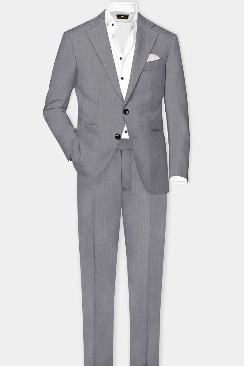 Dorian-Friar Gray Solid Wool Rich Slight Stretch Waistband Pant 7