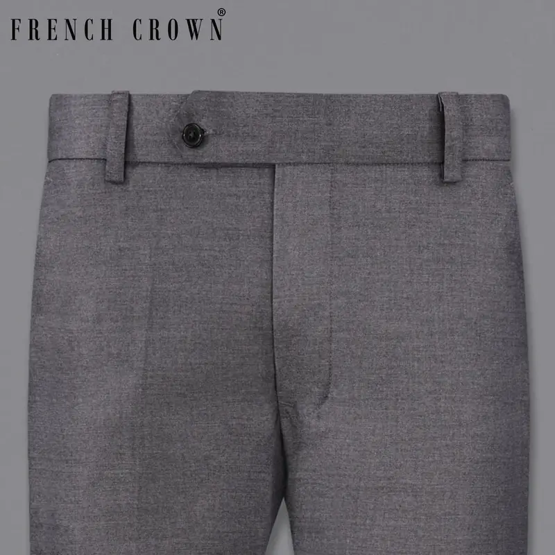 Dove Grey Wool Rich Pant 1