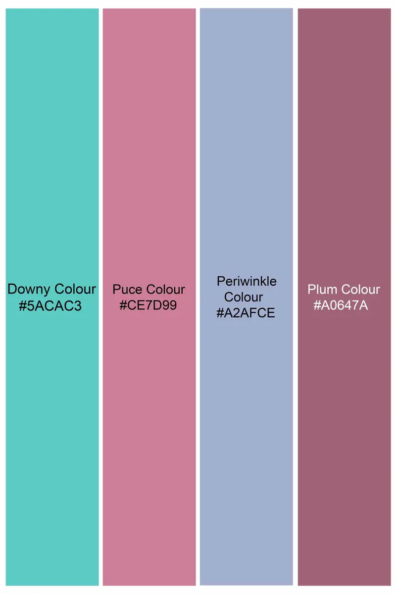 Downy Green And Periwinkle Blue Striped Premium Cotton Designer Shirt 9