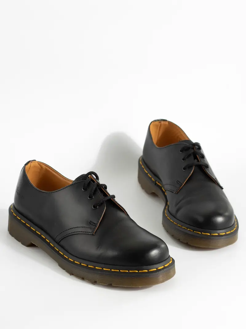 Dr. Martens 1461 Black Smooth Uk 6 - Pre-Loved 1