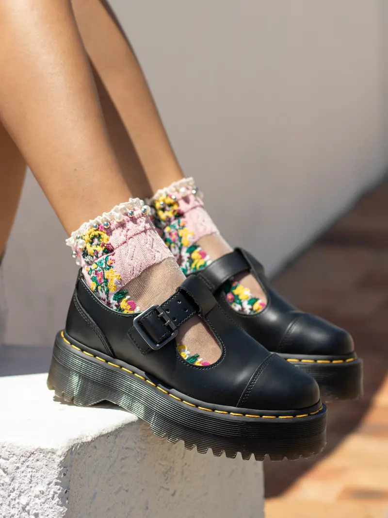 Dr. Martens Bethan Mary Jane Black Smooth 1