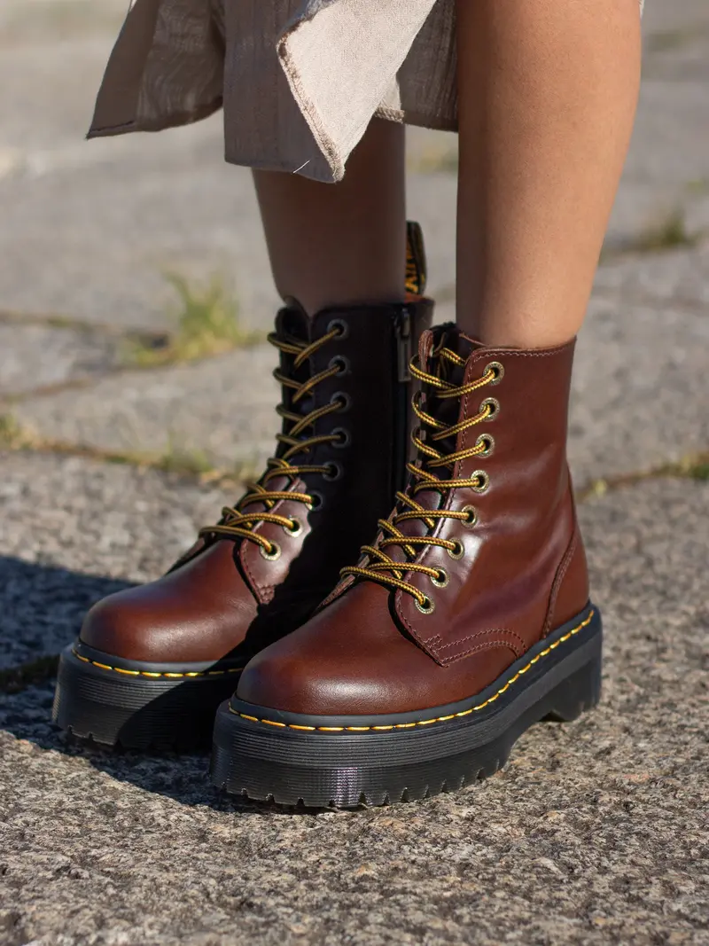 Dr. Martens Jadon Brown Pull Up 1