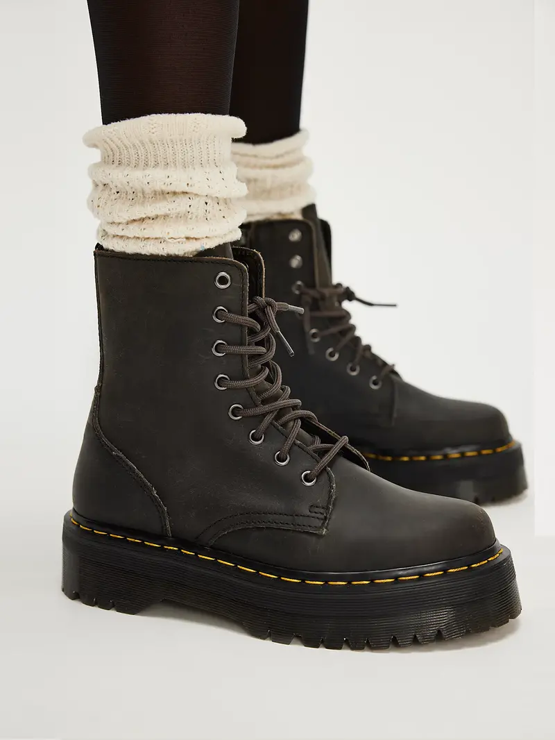 Dr. Martens Jadon Dark Olive Nubuck 1