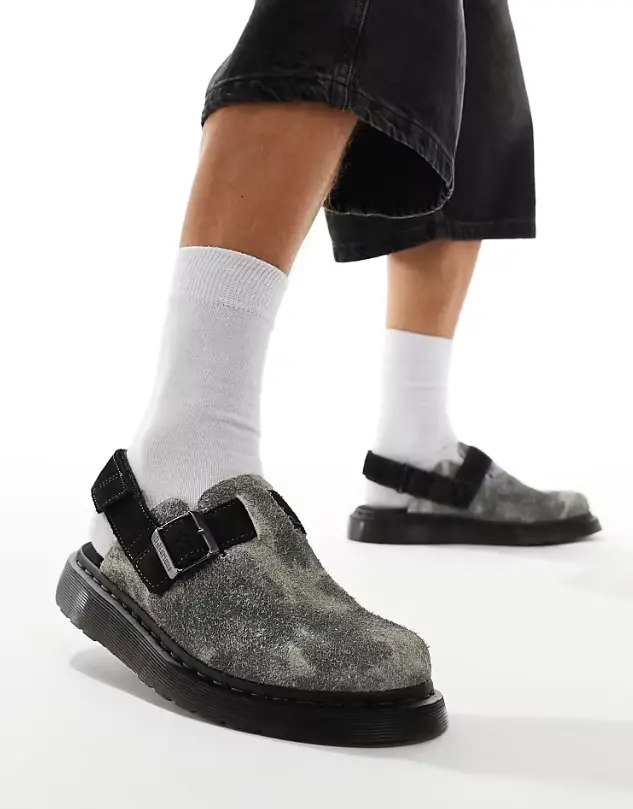 Dr. Martens Jorge Grey Black Suede 1