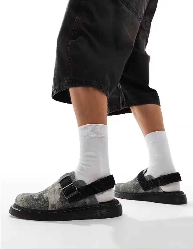 Dr. Martens Jorge Grey Black Suede 3