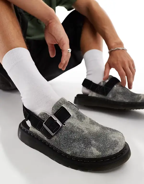 Dr. Martens Jorge Grey Black Suede 4