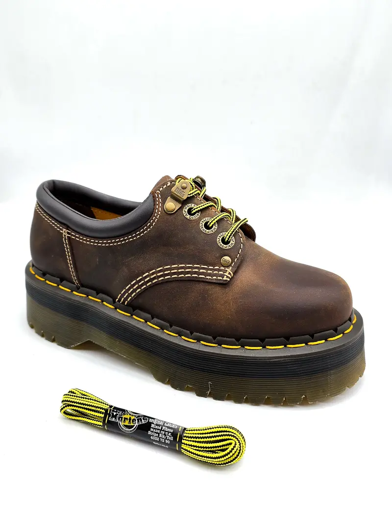 Dr. Martens Round Shoe Laces Black + Yellow 90Cm 1