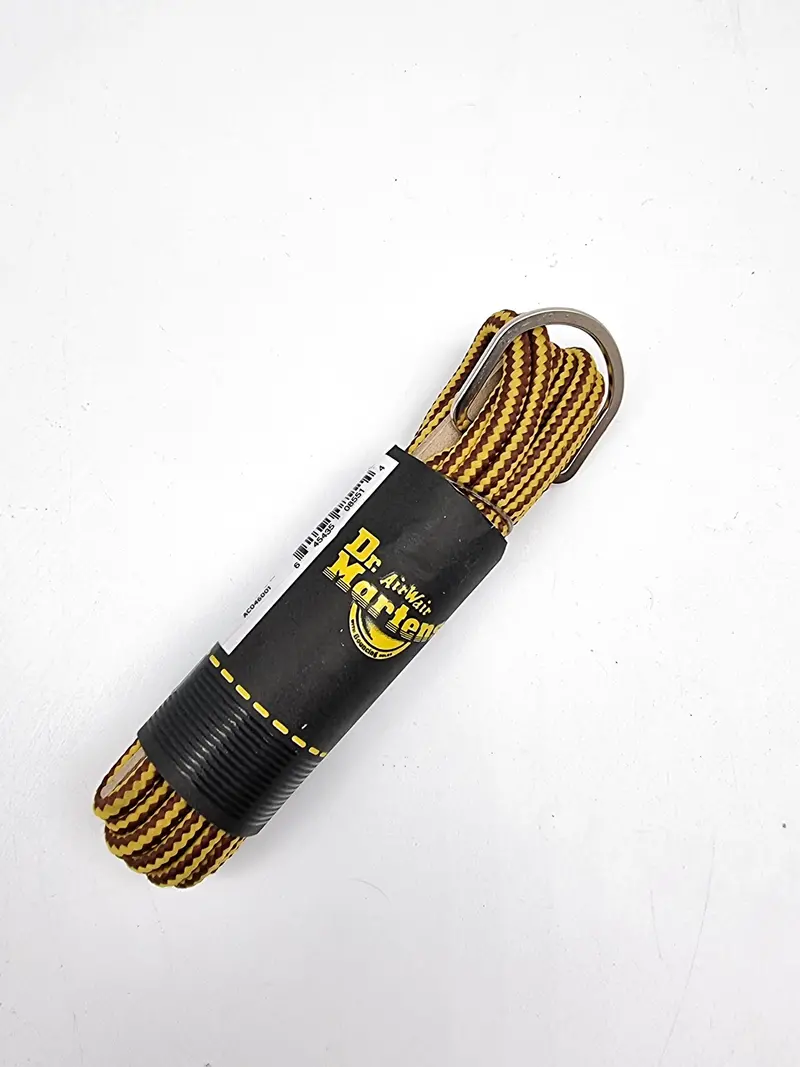 Dr. Martens Round Shoe Laces Brown + Yellow 140Cm 1
