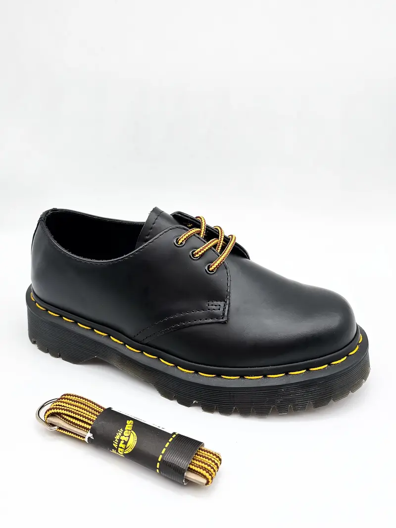Dr. Martens Round Shoe Laces Brown + Yellow 65Cm 1