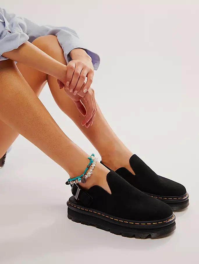 Dr. Martens Zebzag Black Suede 1