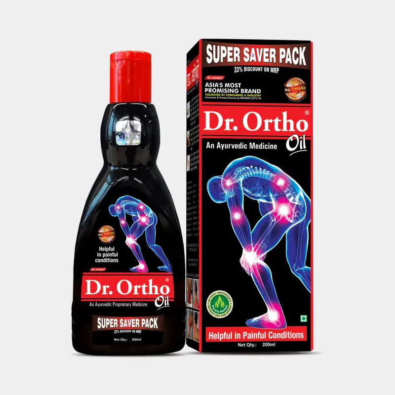 Dr. Ortho Ayurvedic Pain Relief Oil  - Super Saver Pack (200Ml) 1