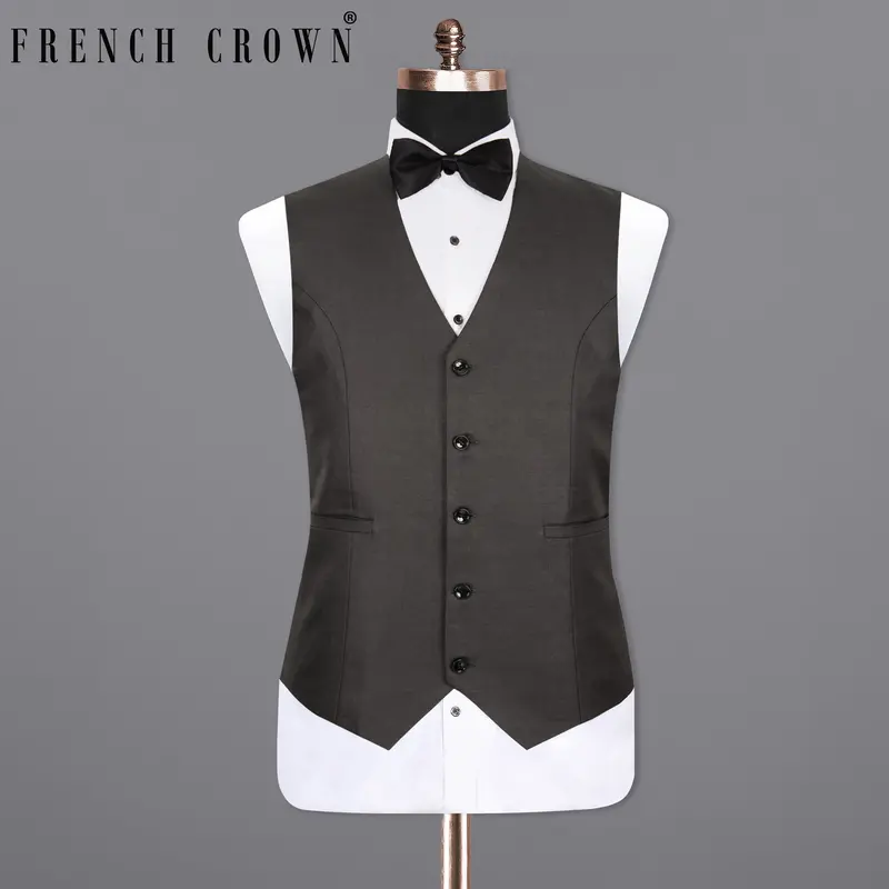 Dune Black Wool Rich Waistcoat 7