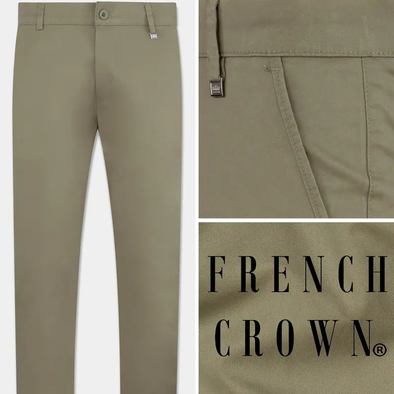 Dune Brown Premium Cotton Chinos Pant 1
