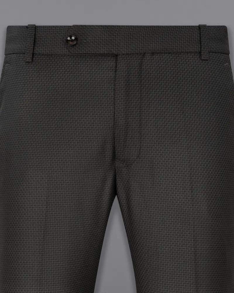 Dune Brown Textured Pant 2