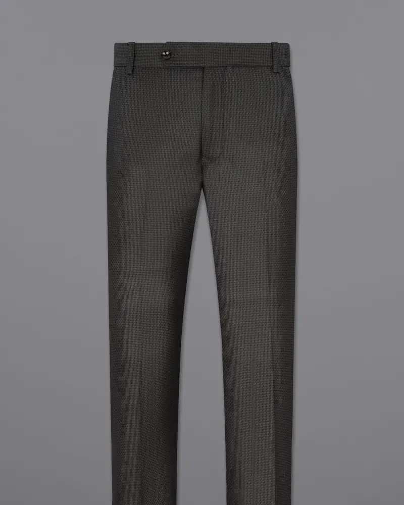 Dune Brown Textured Pant 4