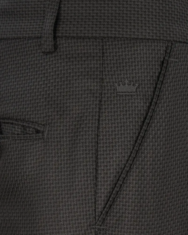 Dune Brown Textured Pant 5