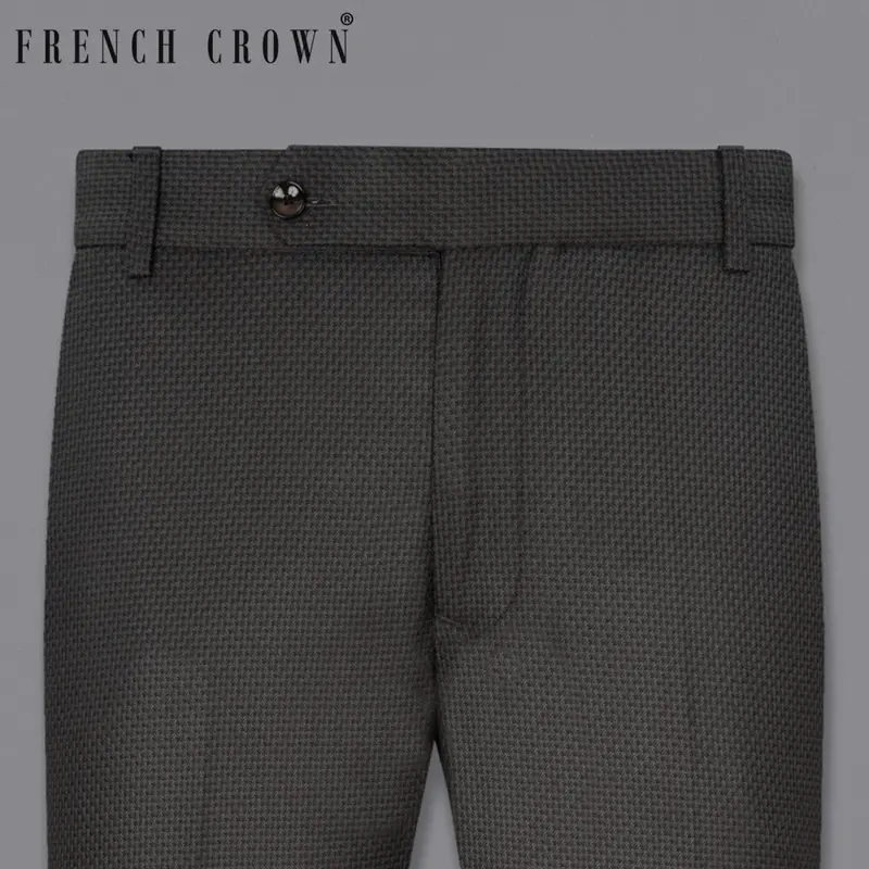 Dune Brown Textured Pant 6