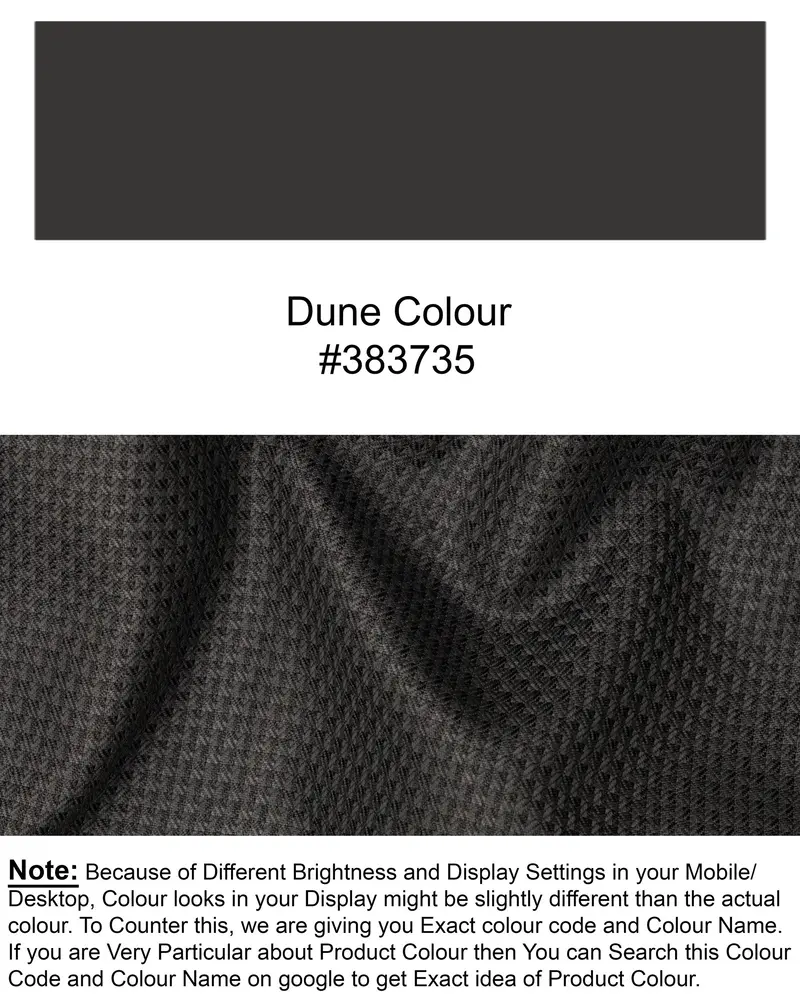 Dune Brown Textured Pant 7