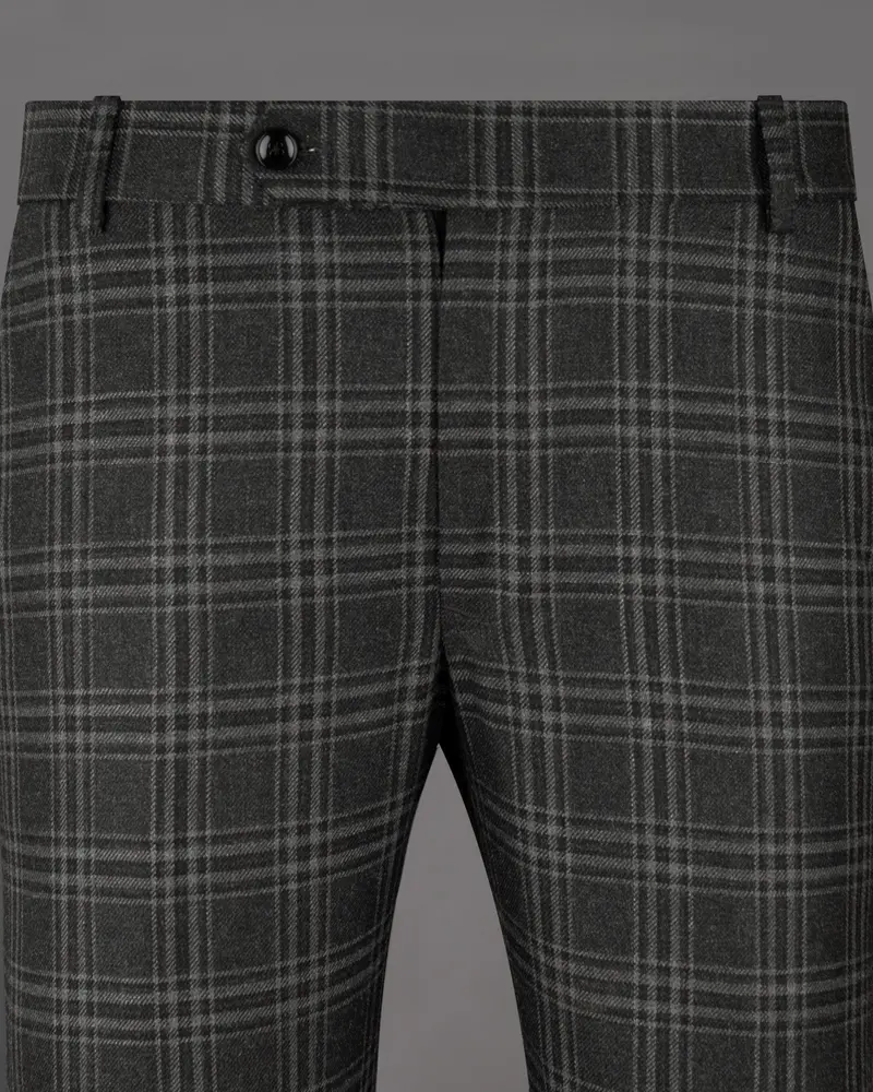 Dune Gray Plaid Woolrich Pant 2