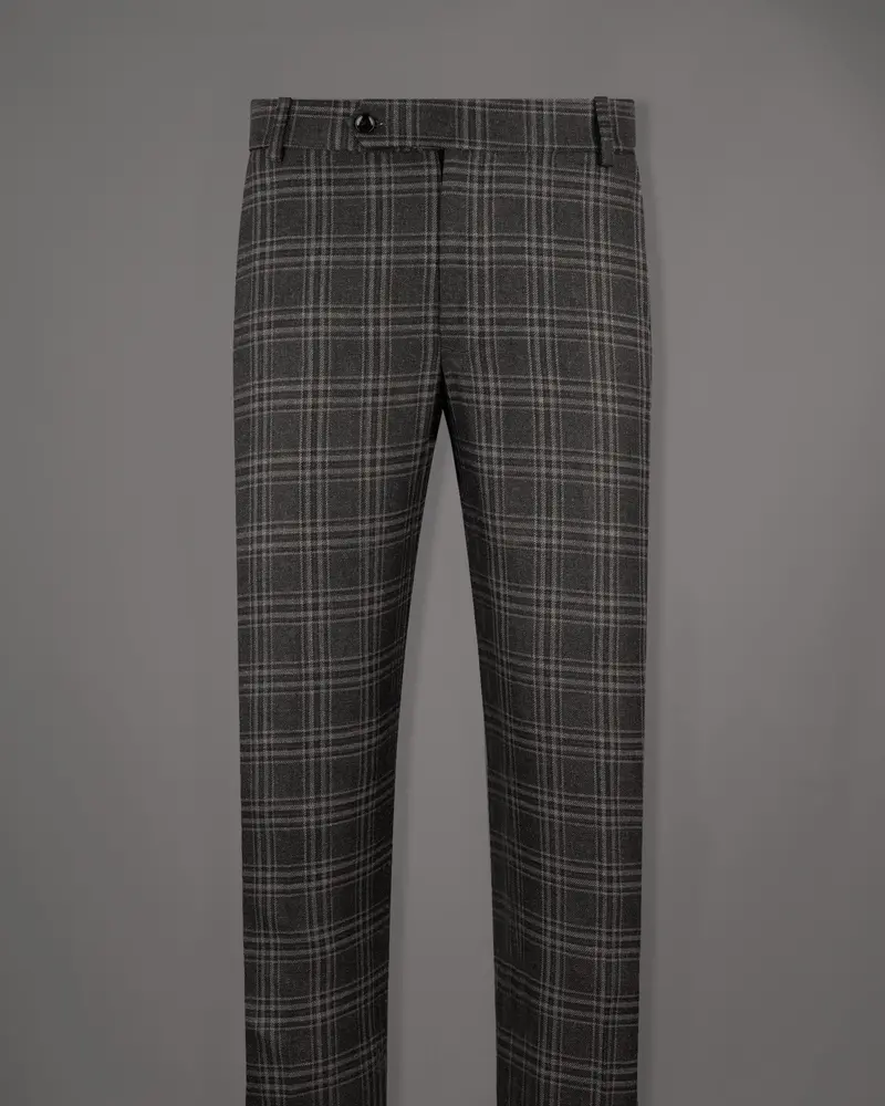 Dune Gray Plaid Woolrich Pant 4