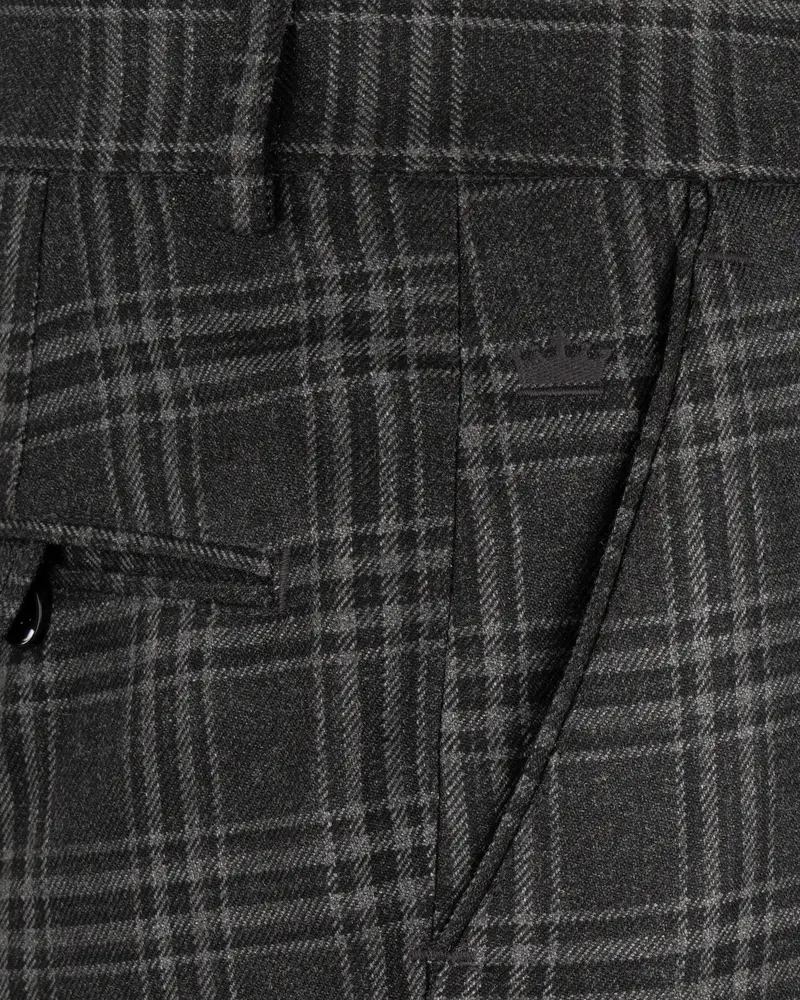 Dune Gray Plaid Woolrich Pant 5