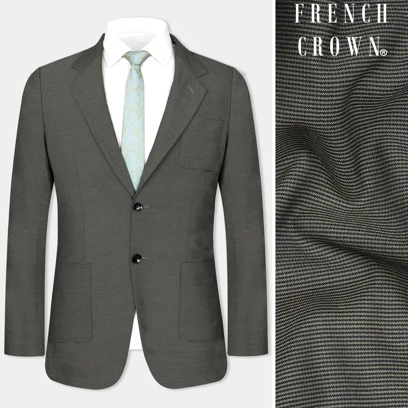 Dune Gray Woolrich Single Breasted Sports Blazer 1