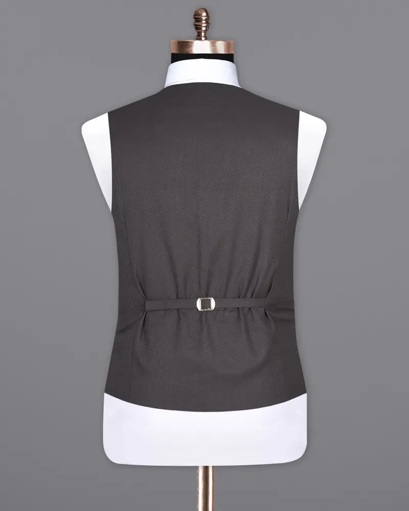 Dune Grey Wool Rich Waistcoat 6