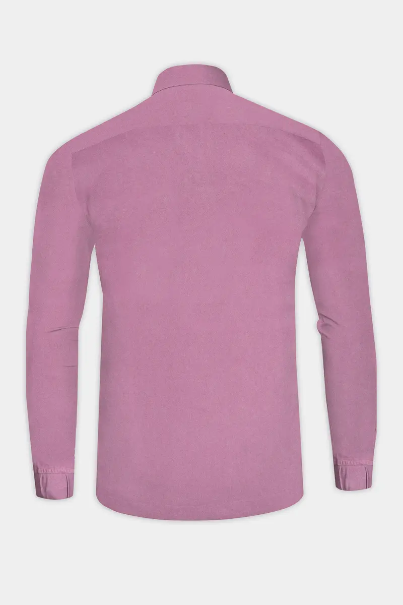 Duskyrose-Mountbatten Solid Heavyweight Twill Designer Shirt 5