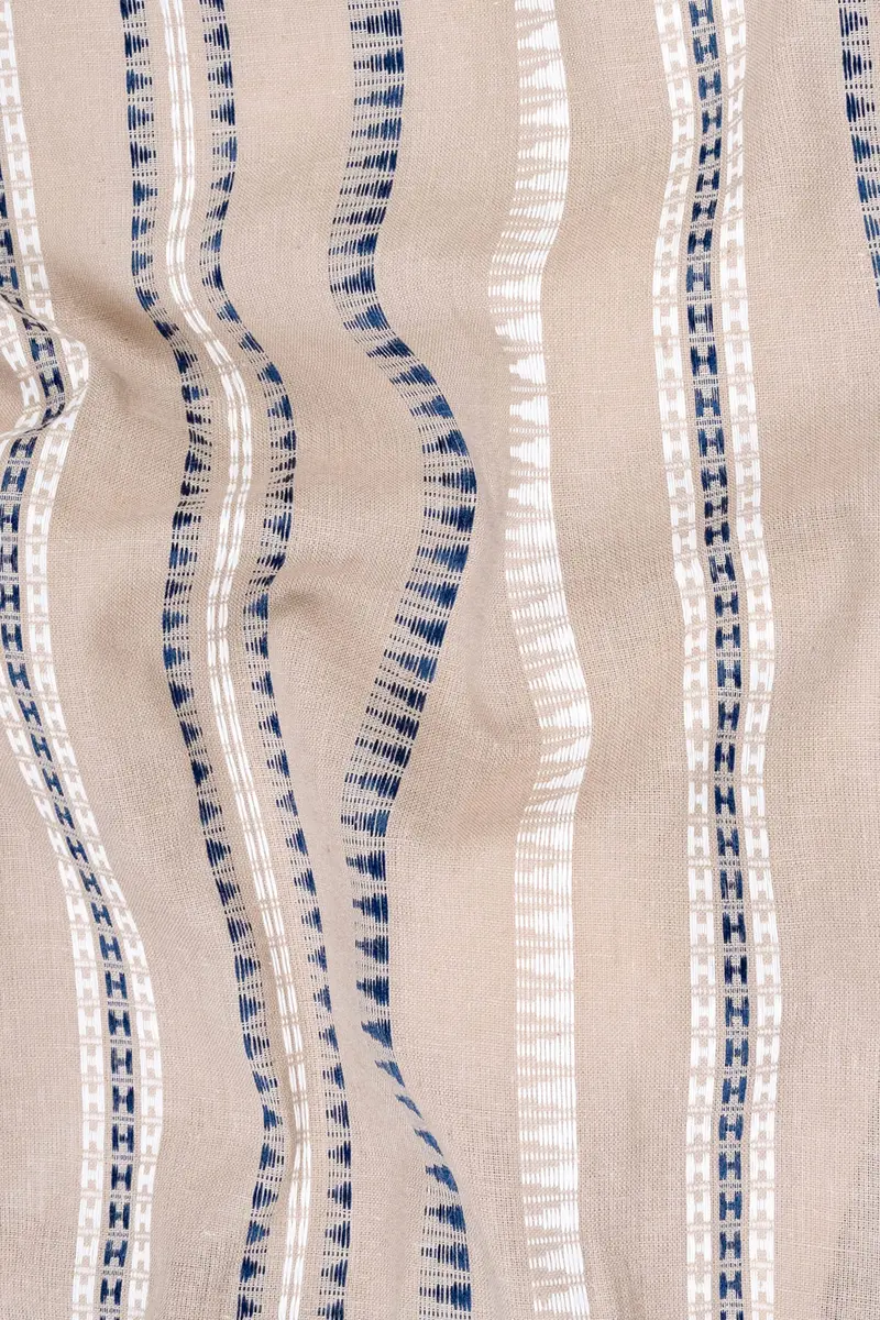 Dust Storm Brown Dobby Textured Premium Giza Cotton Kurta 3