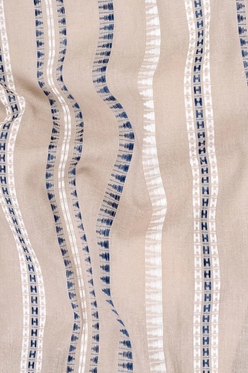 Dust Storm Brown Dobby Textured Premium Giza Cotton Kurta Set 3