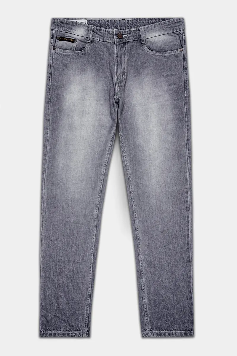 Dusty Gray Slim Fit Mid-Rise Clean Look Stretchable Denim 2