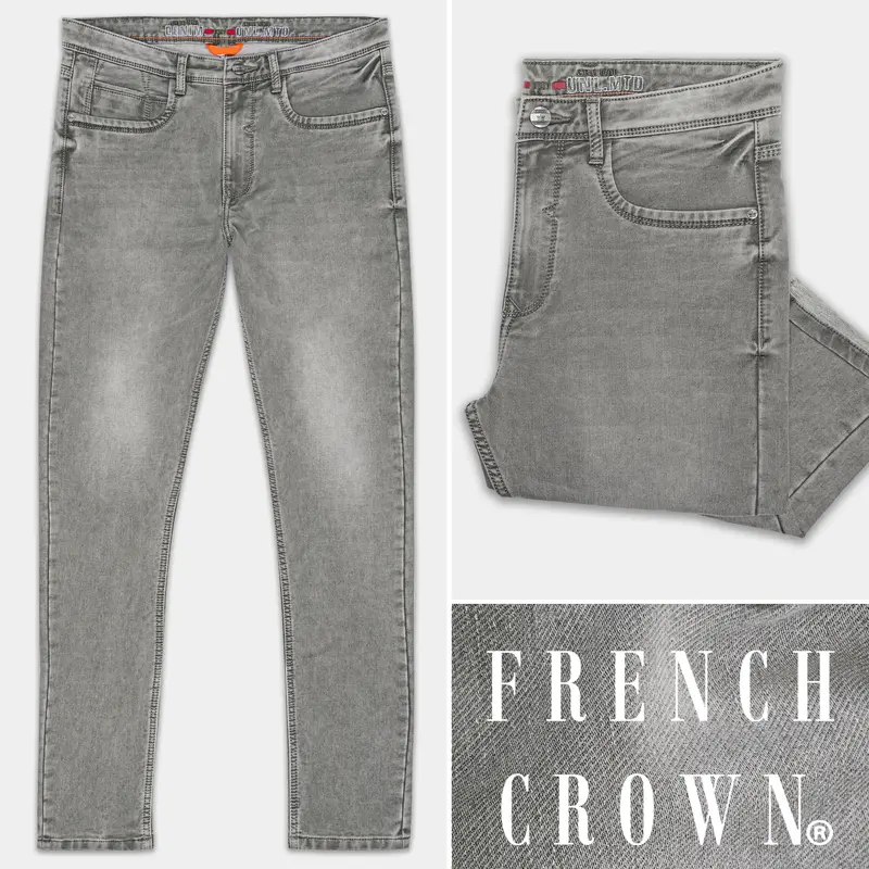 Dusty Gray Stone Wash Denim 1