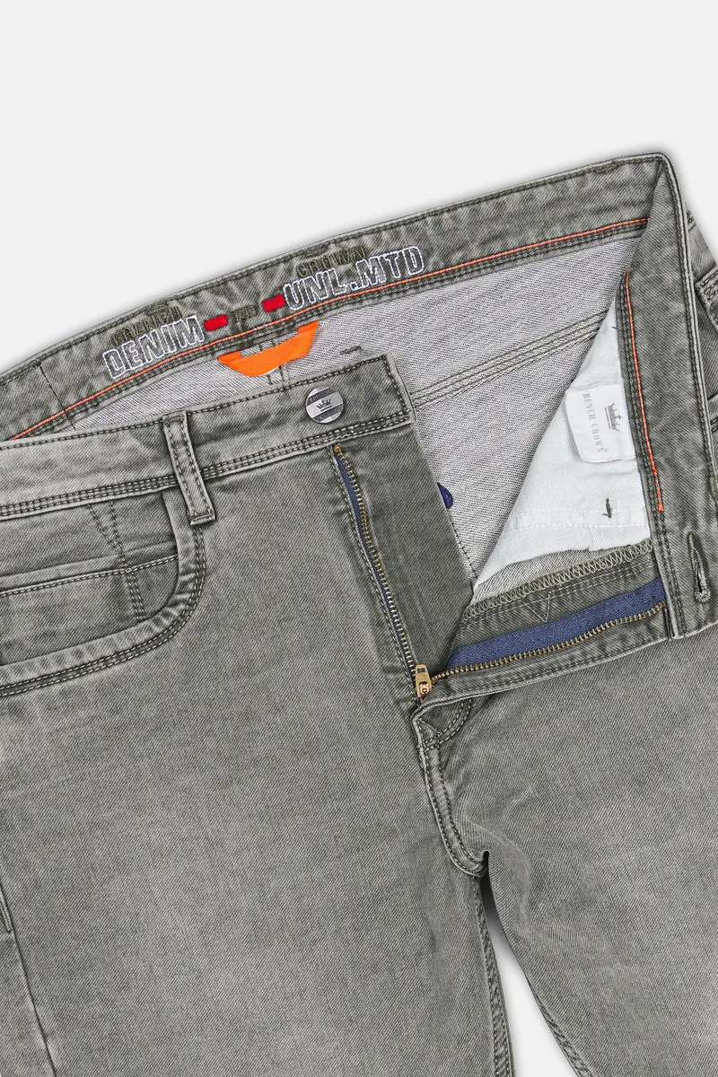Dusty Gray Stone Wash Denim 5