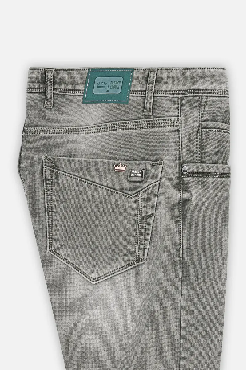 Dusty Gray Stone Wash Denim 7