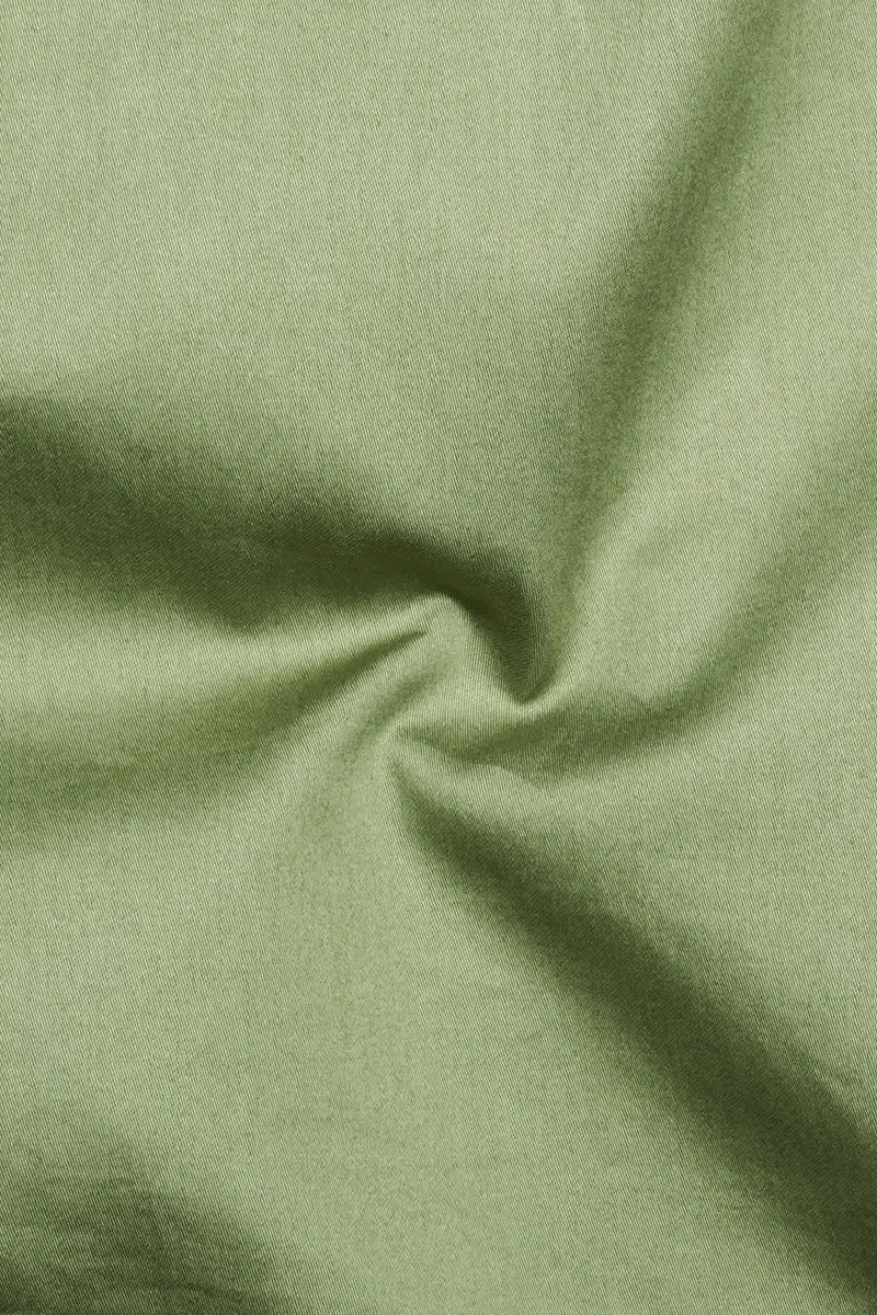 Eagle Green Subtle Sheen Snake Pleated Super Soft Premium Cotton Tuxedo Shirt 3