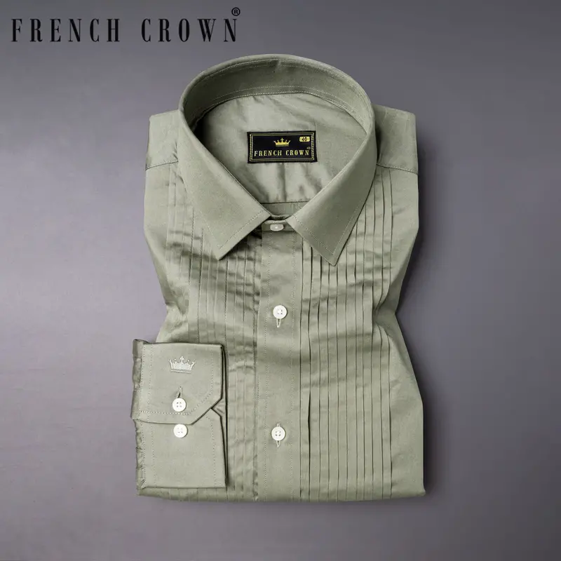Eagle Green Super Soft Premium Cotton Tuxedo Shirt 1