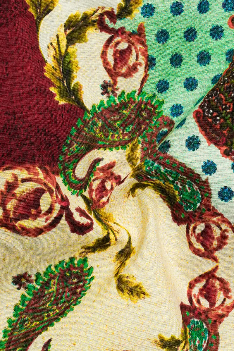 Early Dawn Quirky Printed Premium Satin Shirt 3