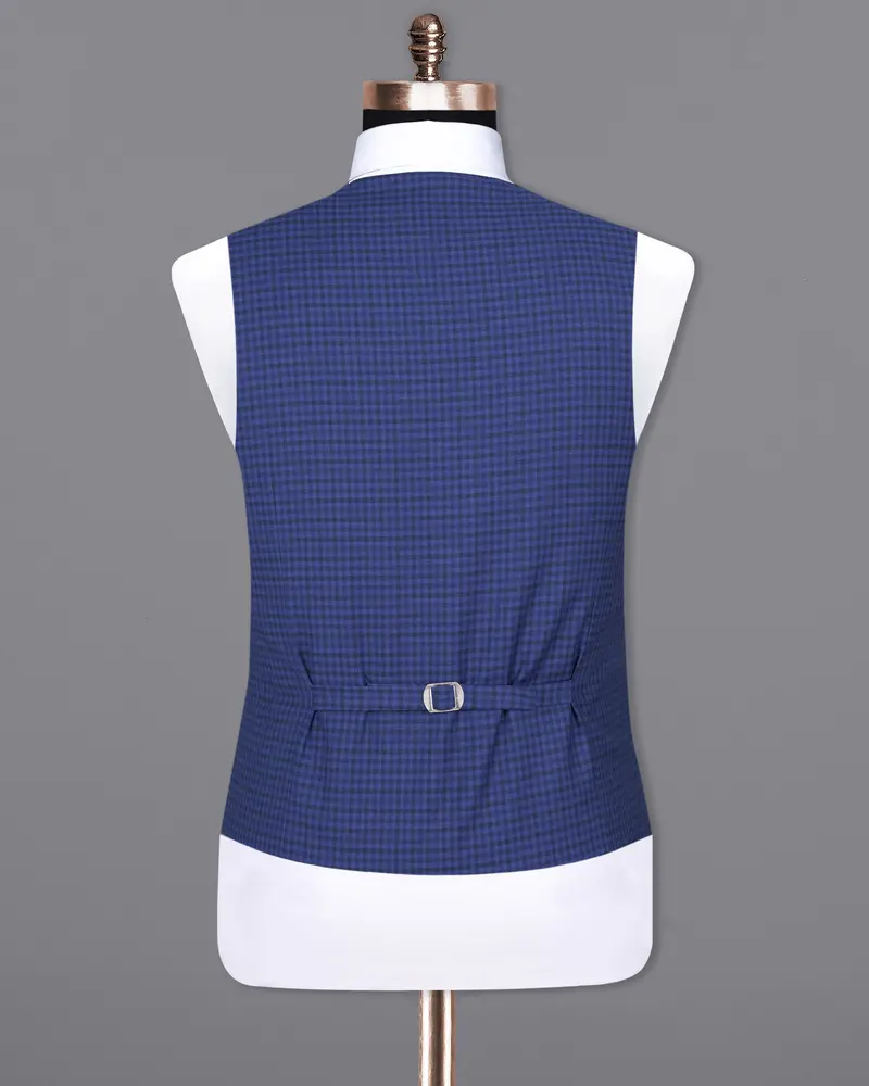 East Bay Blue Gingham Woolrich Waistcoat 6