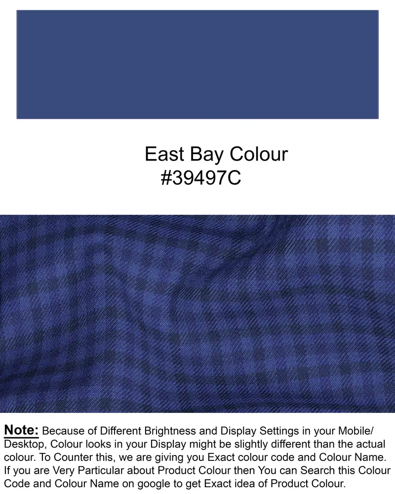 East Bay Blue Gingham Woolrich Waistcoat 7