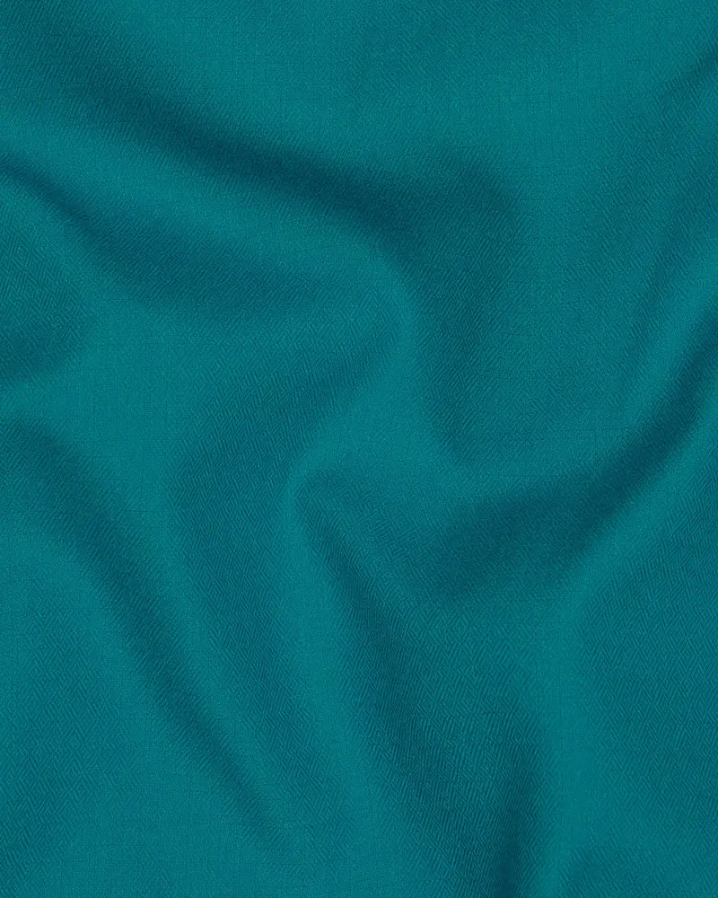 Eastern Blue Wool Rich Waistcoat 3