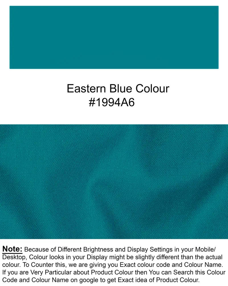 Eastern Blue Wool Rich Waistcoat 7