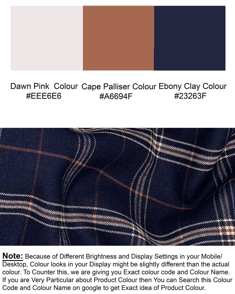 Ebon Clay Blue Plaid Wool Rich Pant 7