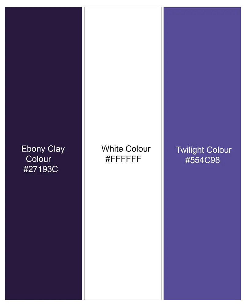 Ebony Clay Blue And Twilight Blue Windowpane Premium Cotton Shirt 8
